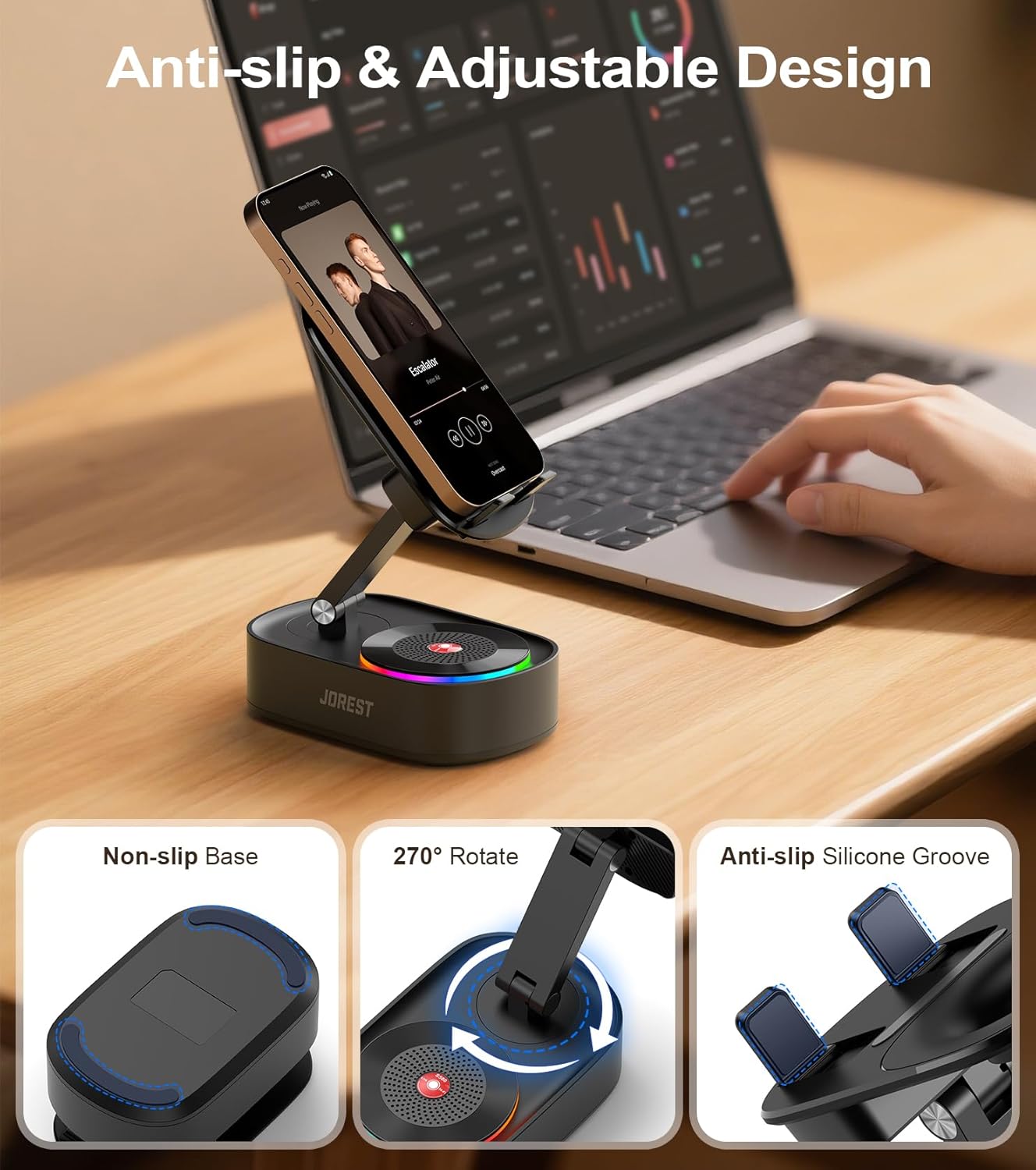 5-in-1 speaker phone stand