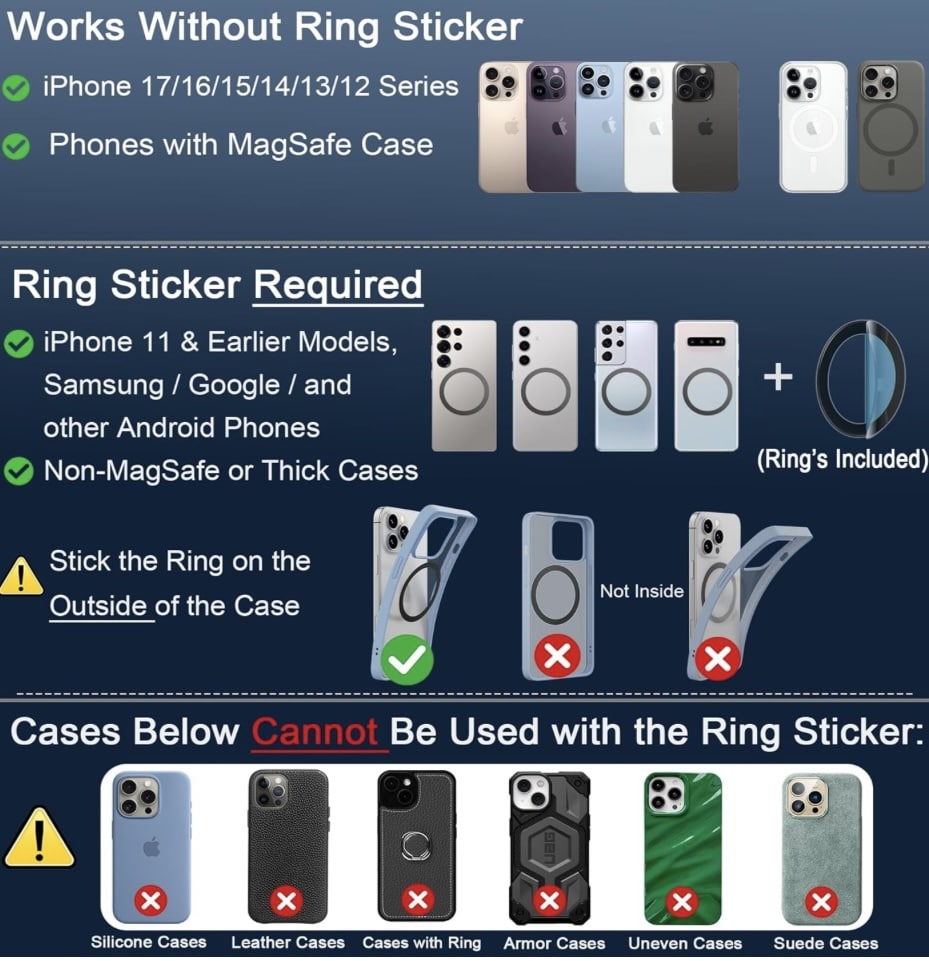 Vaccum Suction Phone Holder