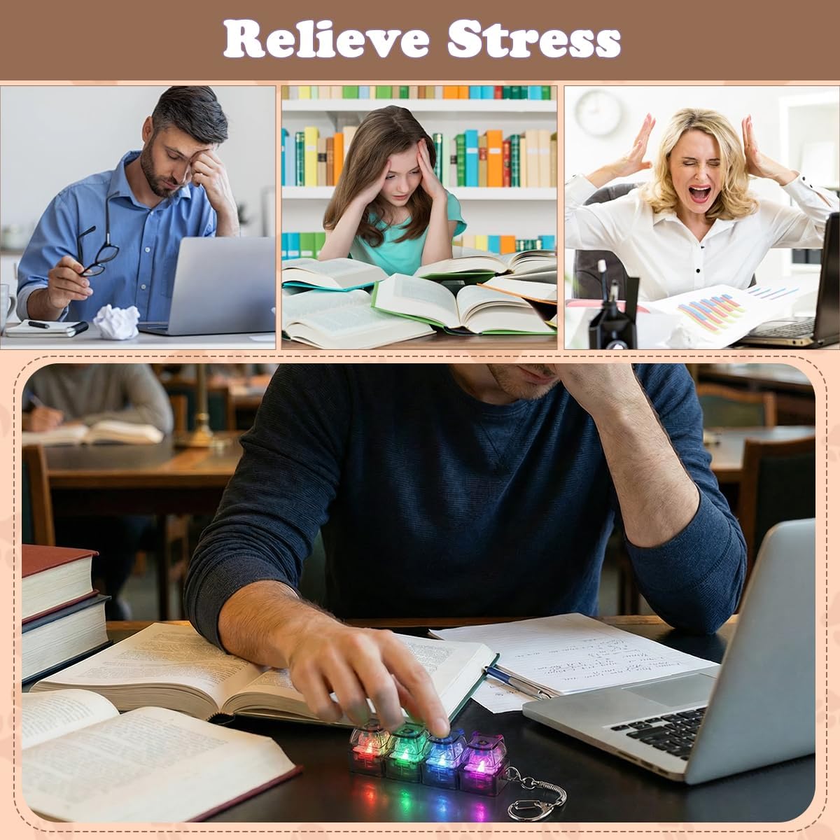 Stress Relief Keychain