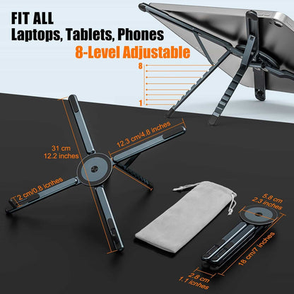 3-in-1 foldable Laptop & Phone Stand