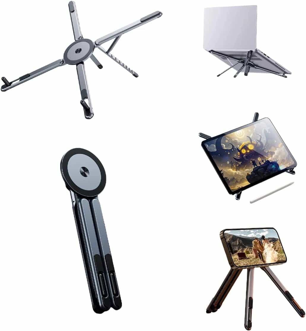 3-in-1 foldable Laptop & Phone Stand